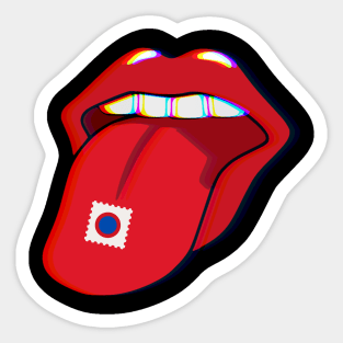 Phish Donut Acid Tab Trippy Tongue Sticker